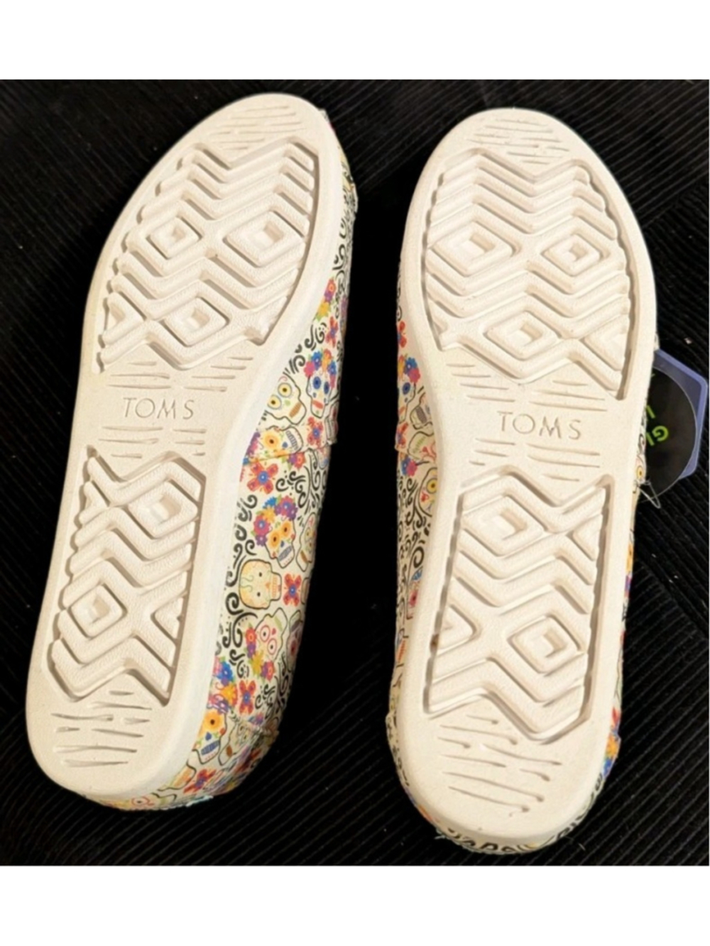 Toms Women's 7.5 Colorful Day Of The Dead Slip On NWT S03 - Picture 5 of 6